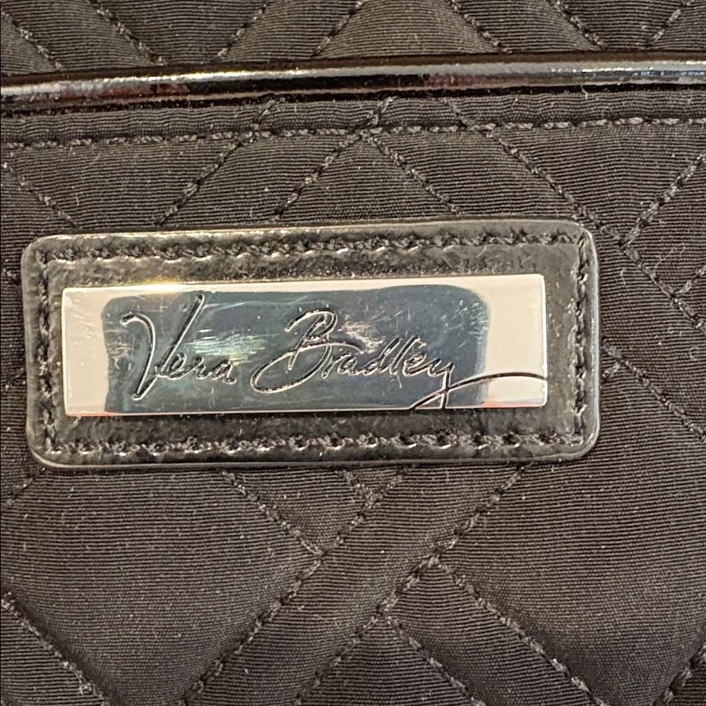 Vera Bradley Elegant Black Quilted Tote - Picture 2 of 5